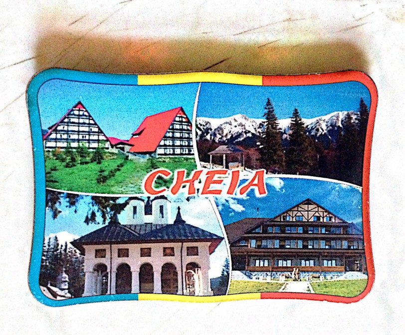 a1 - suvenir Cheia - Romania - magnet frigider,