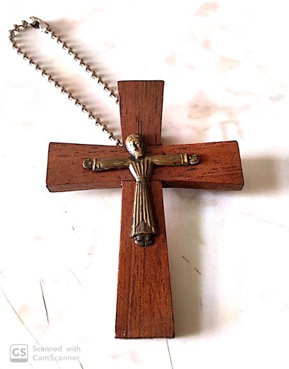 breloc Religie - Crucifix Logo back
